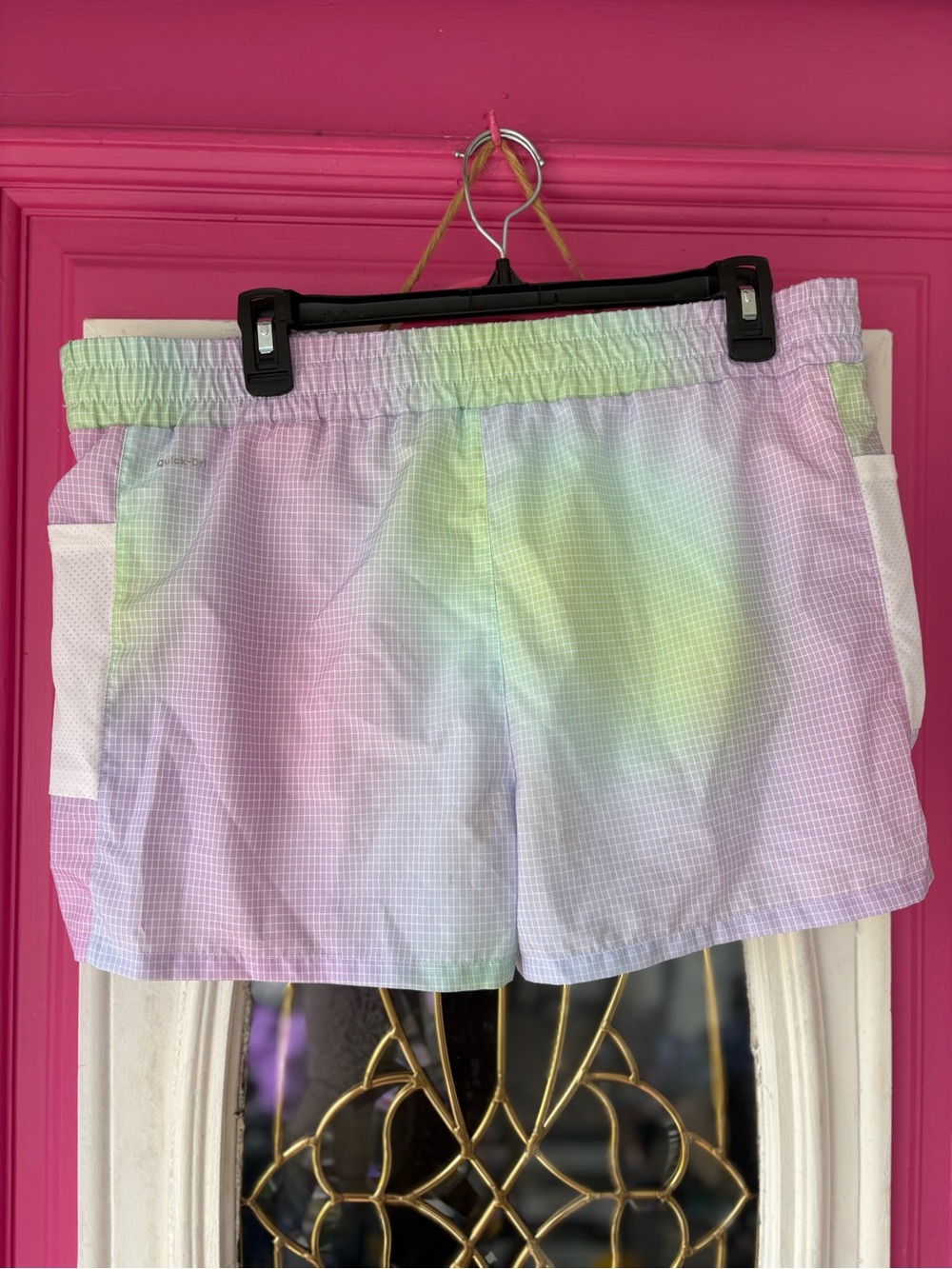 Xersion Pastel Tie-Dye Athletic Shorts in Lavender, Mint & Pink